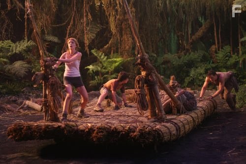 Brendan Fraser, Josh Hutcherson, and Anita Briem in Путешествие к центру Земли (2008)