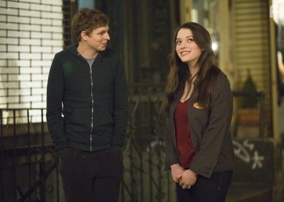 Michael Cera and Kat Dennings in Будь моим парнем на пять минут (2008)