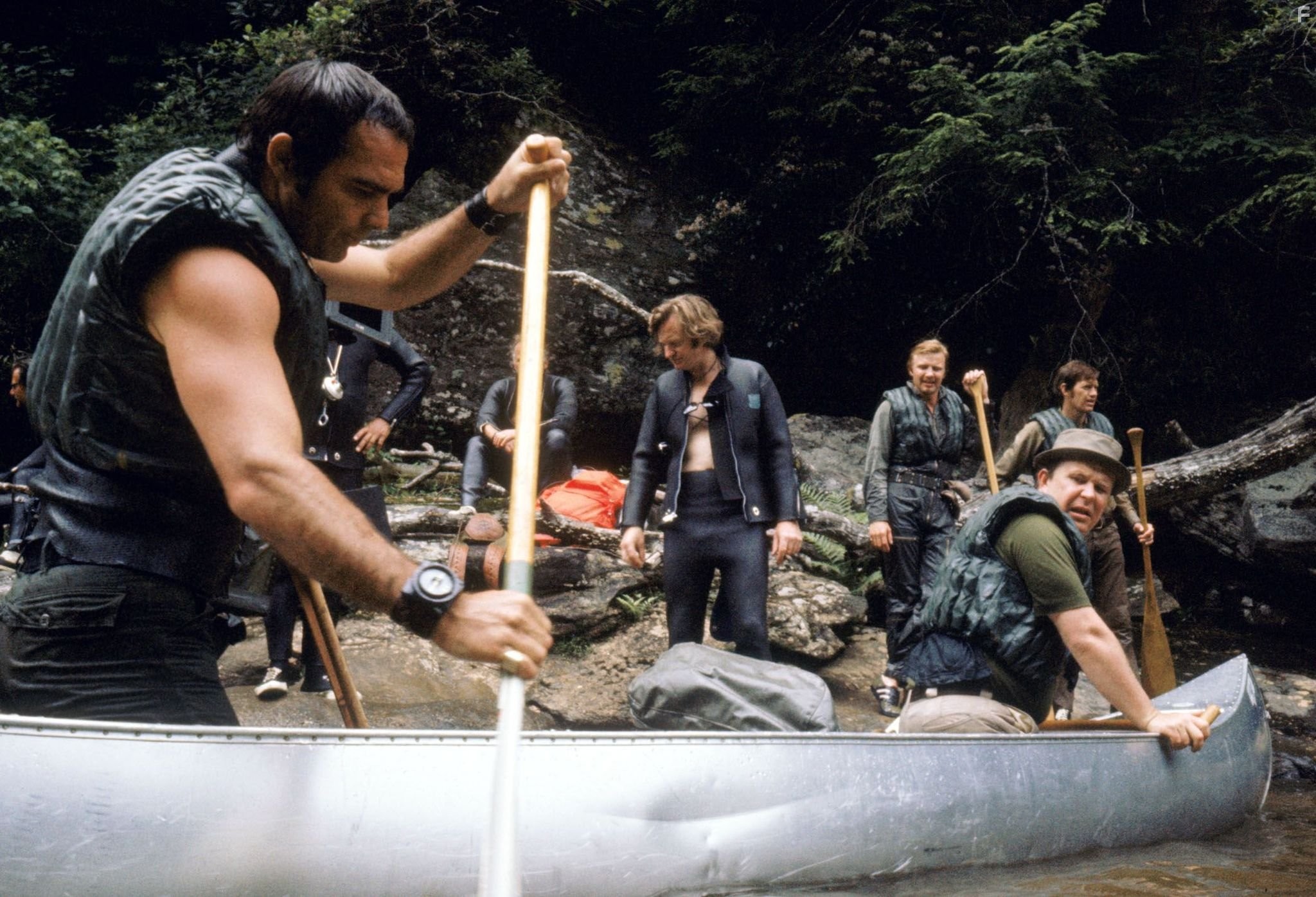 Burt Reynolds and Ned Beatty in Избавление (1972)