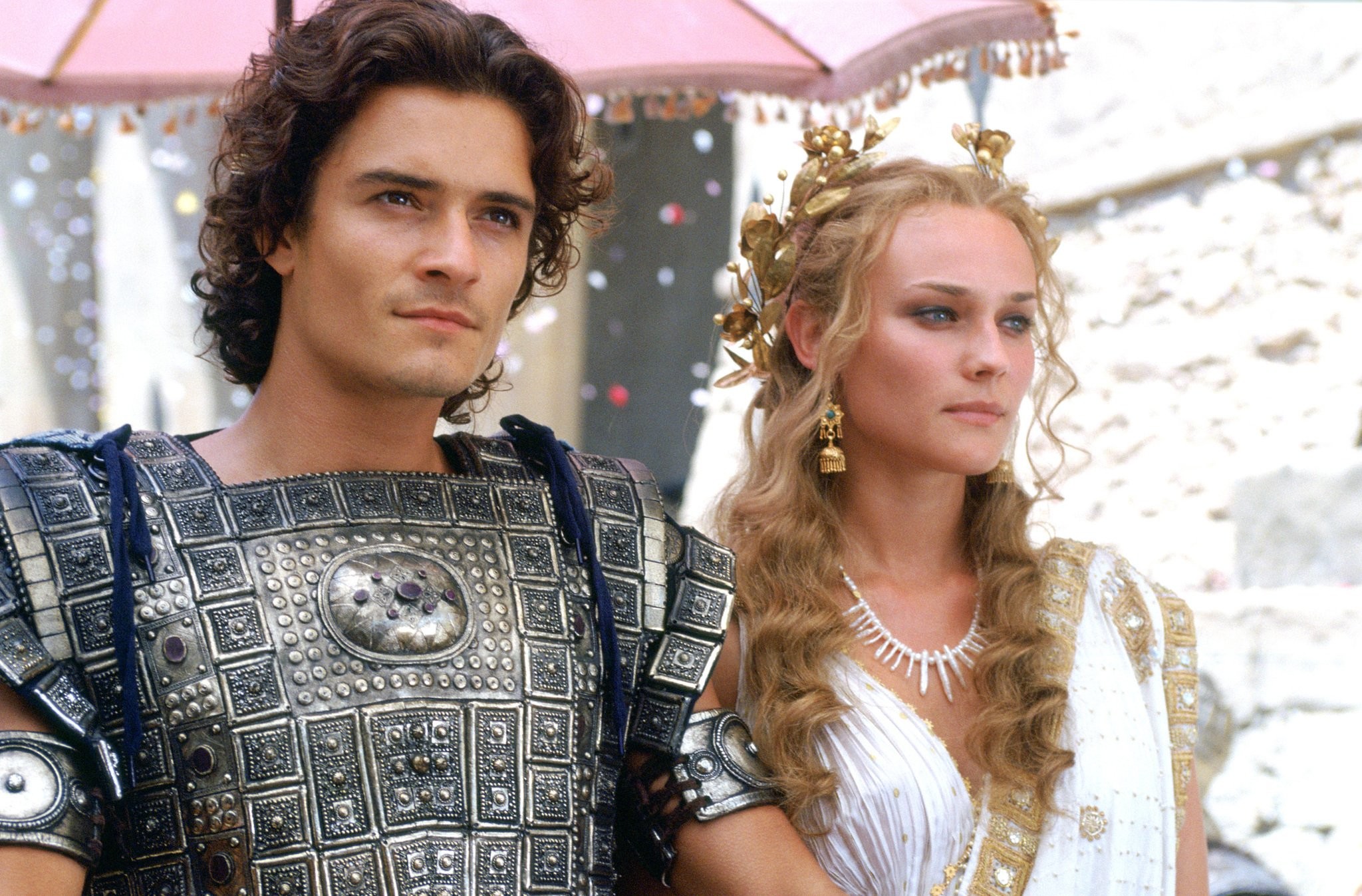 Orlando Bloom and Diane Kruger in Троя (2004)