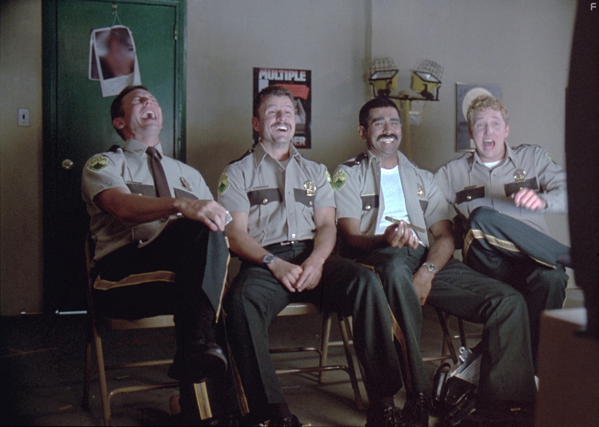 Jay Chandrasekhar, Steve Lemme, Paul Soter, and Erik Stolhanske in Суперполицейские (2001)