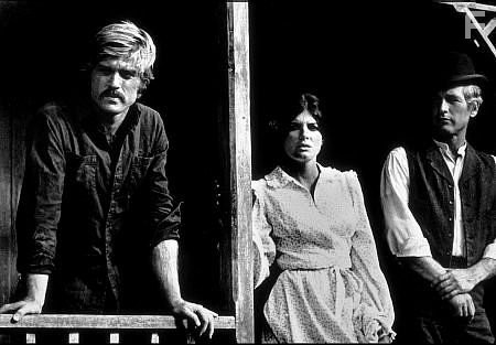 "Butch Cassidy and The Sundance Kid," Robert Redford, Katherine Ross, & Paul Newman.