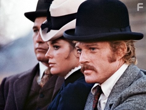 Paul Newman, Robert Redford, and Katharine Ross in Буч Кэссиди и Сандэнс Кид (1969)