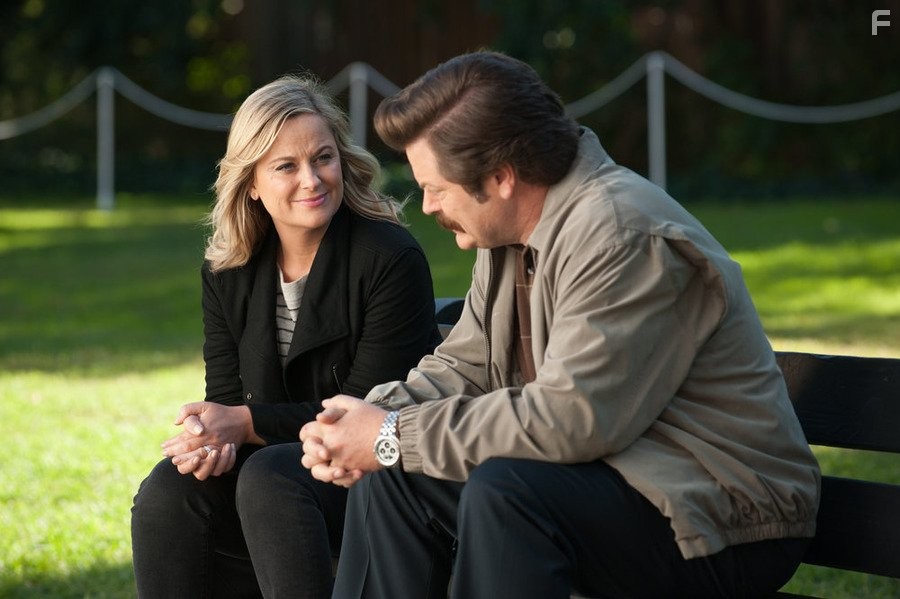 Nick Offerman and Amy Poehler in Парки и зоны отдыха (2009)