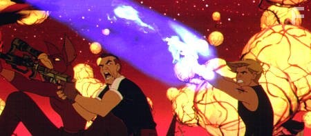 Cale, Korso and Stith fight the Drej