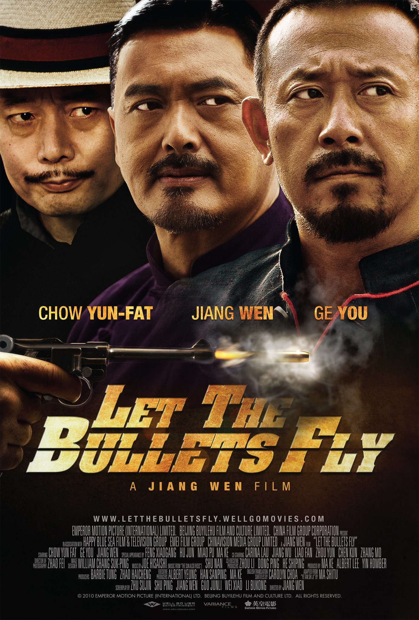 Yun-Fat Chow, You Ge, and Wen Jiang in Пусть летят пули (2010)