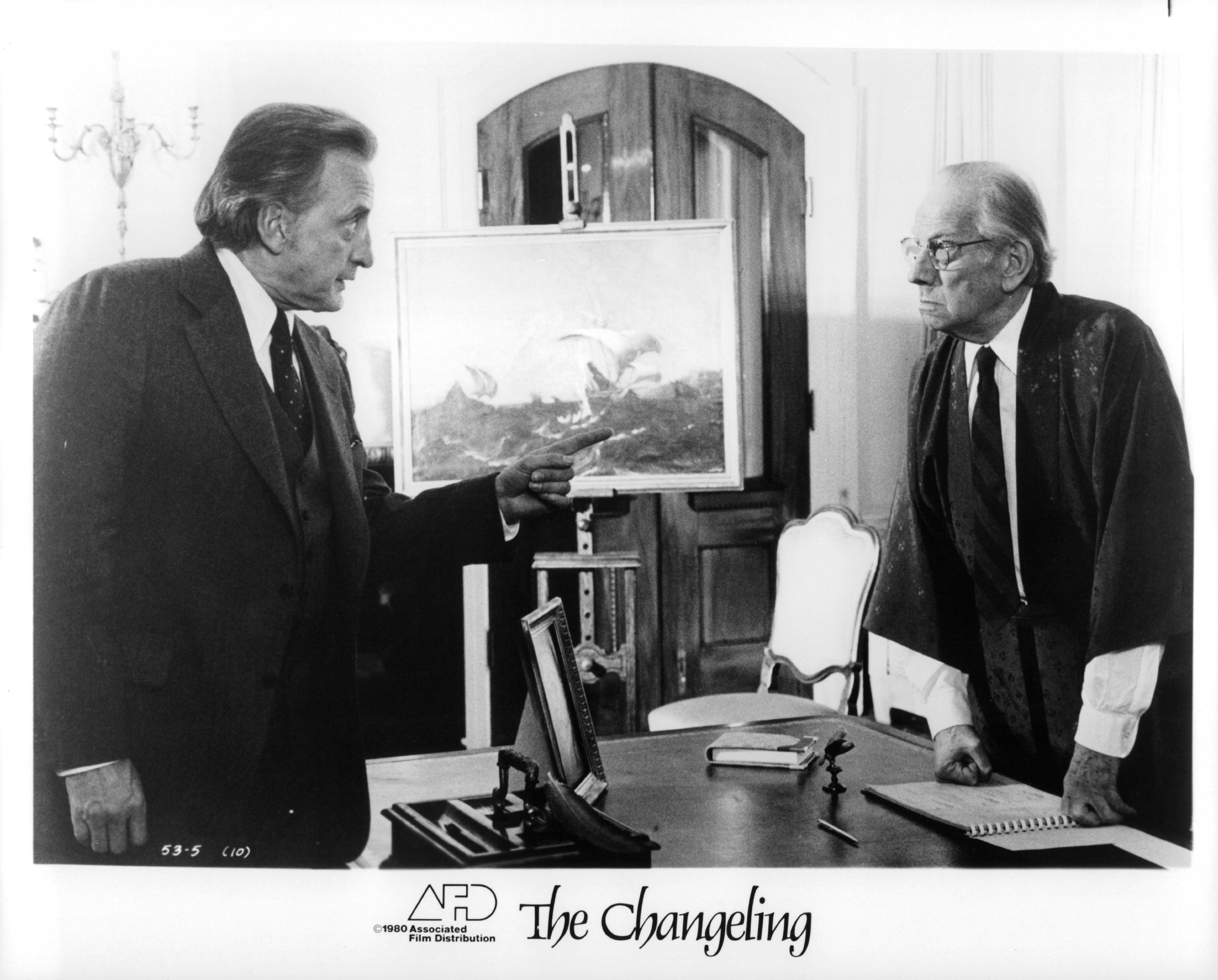 George C. Scott and Melvyn Douglas in Перебежчик (1980)