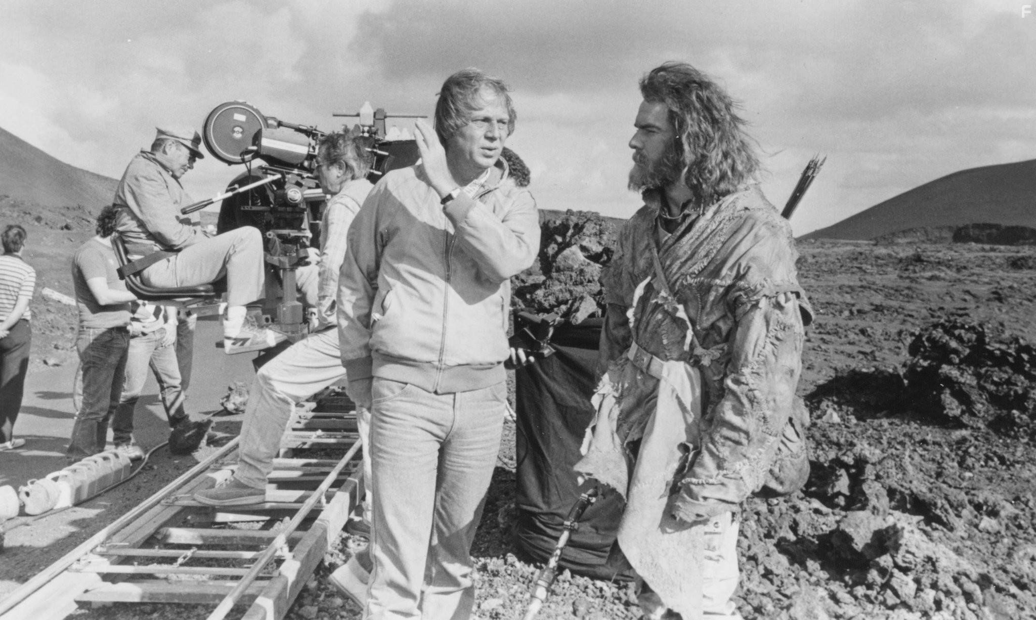 Wolfgang Petersen and Dennis Quaid in Врaг мой (1985)