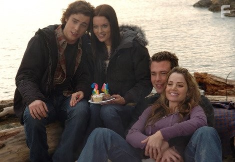 Eric Lively, Gina Holden, Erica Durance, and Dustin Milligan in Эффект бабочки 2 (2006)