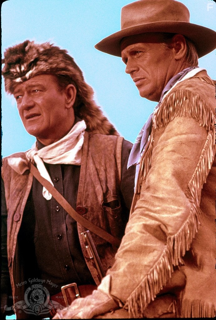John Wayne and Richard Widmark in Аламо (1960)