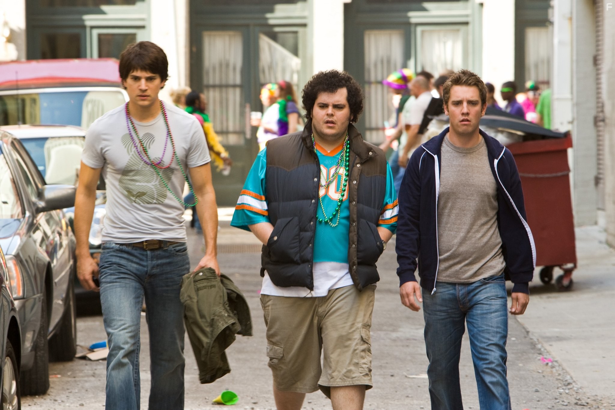 Nicholas D'Agosto, Bret Harrison, and Josh Gad in Мальчишник в Новом Орлеане (2011)