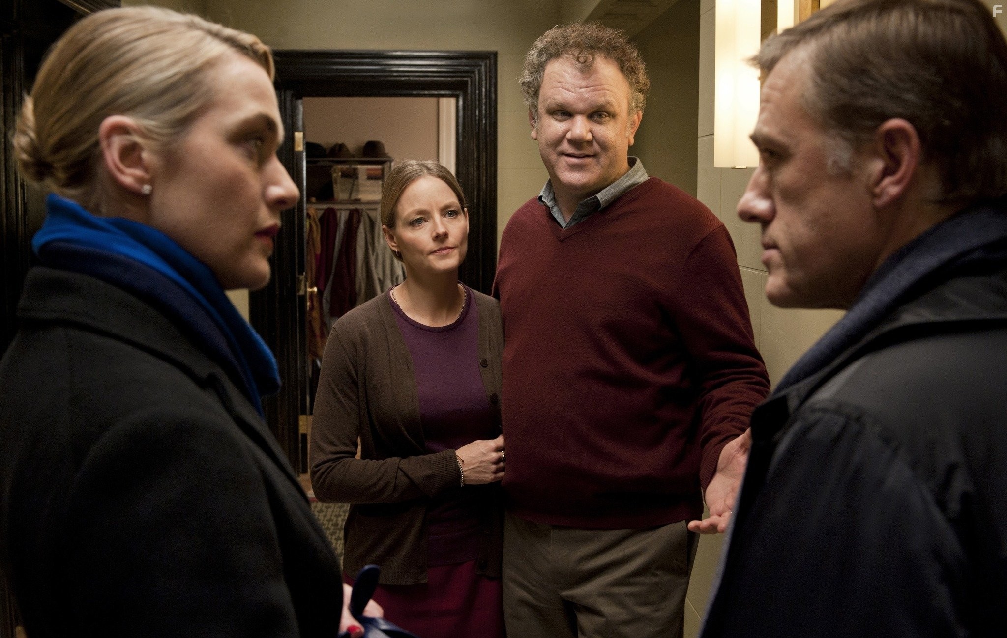 Jodie Foster, John C. Reilly, Kate Winslet, and Christoph Waltz in Резня (2011)