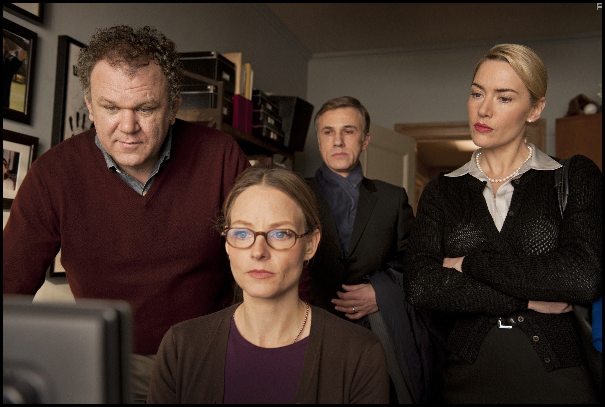 Jodie Foster, John C. Reilly, Kate Winslet, and Christoph Waltz in Резня (2011)