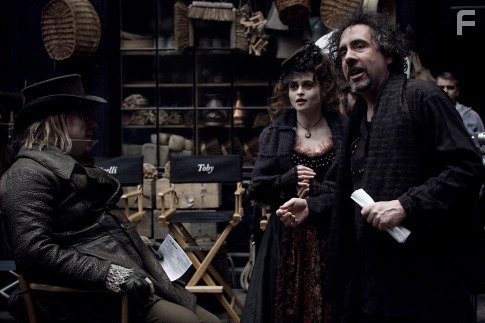 Helena Bonham Carter and Tim Burton in Суини Тодд, демон-парикмахер с Флит-стрит (2007)