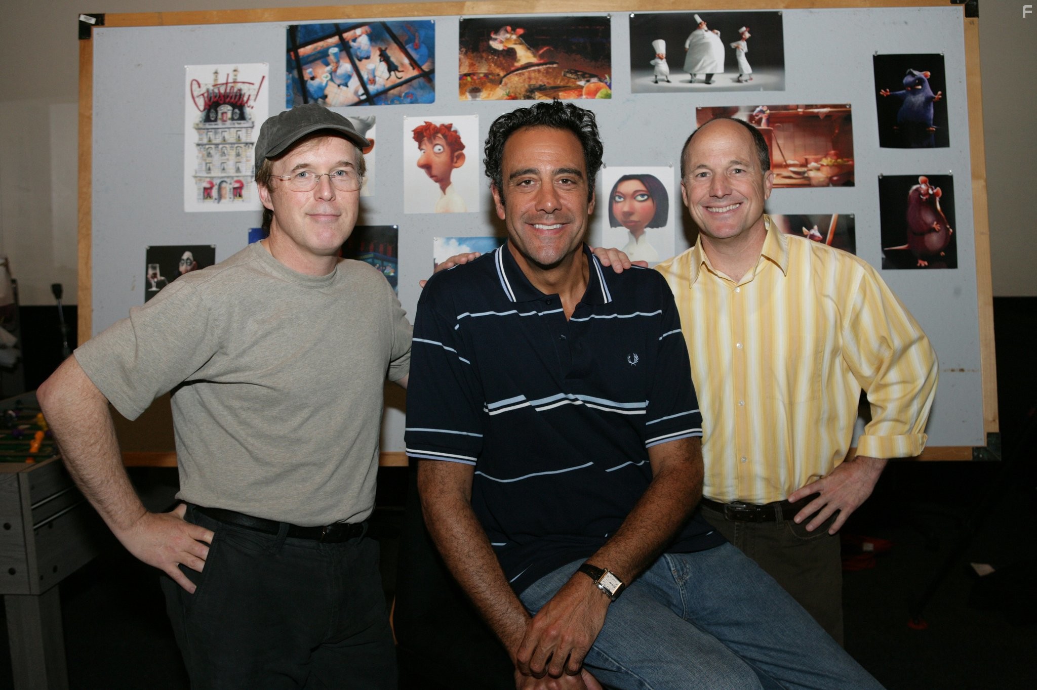 Brad Garrett, Brad Bird, and Brad Lewis in Рататуй (2007)