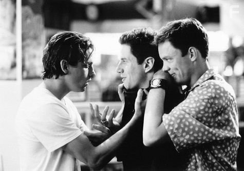 Skeet Ulrich, Matthew Lillard, and Jamie Kennedy in Крик (1996)