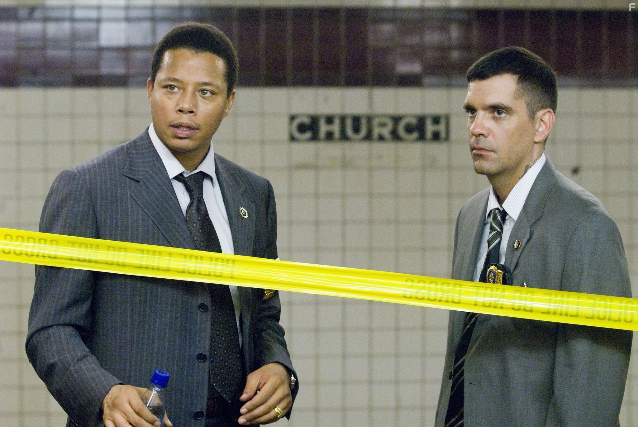 Terrence Howard and Nicky Katt in Отважная (2007)