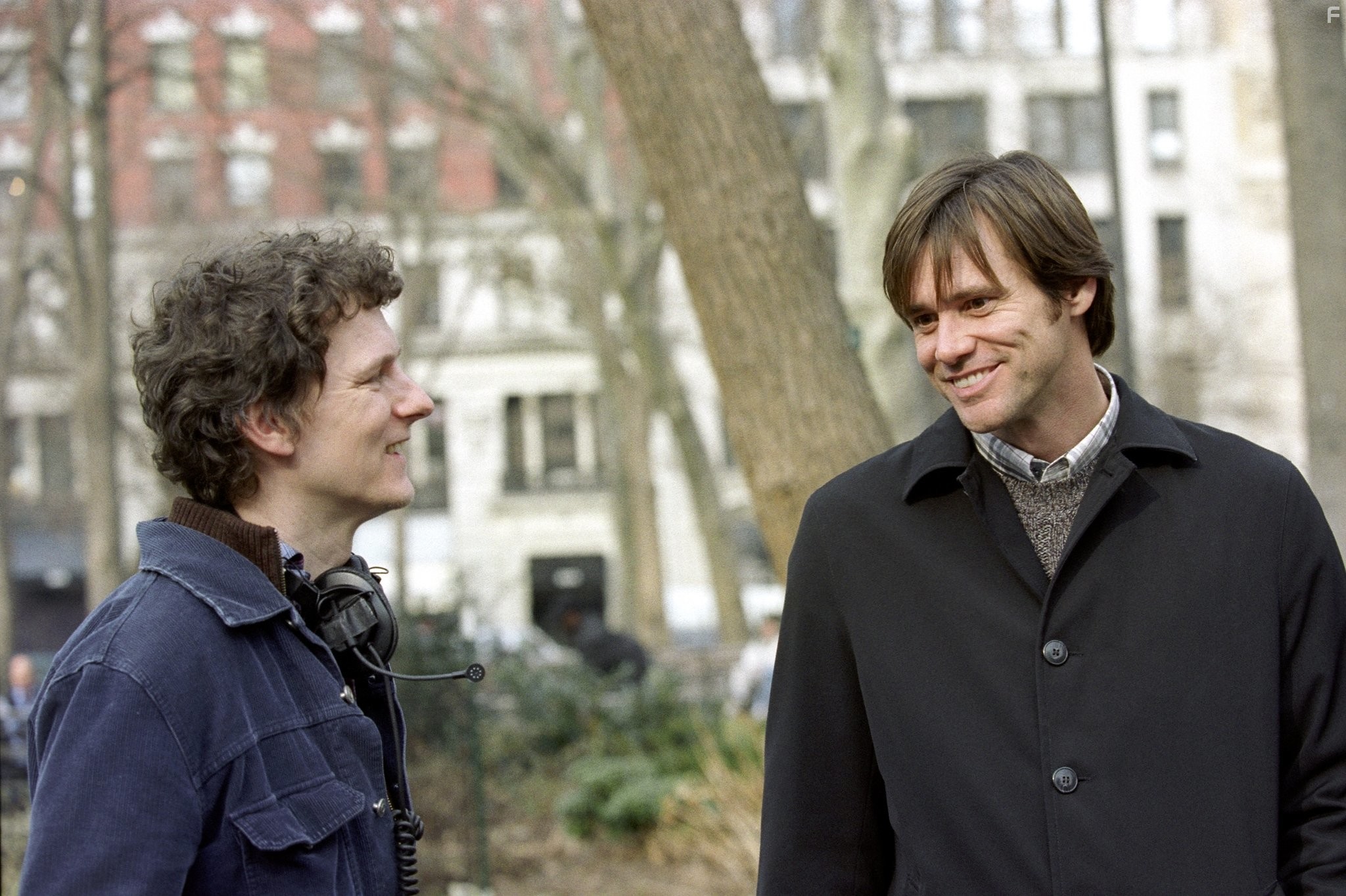 Jim Carrey and Michel Gondry in Вечное сияние чистого разума (2004)