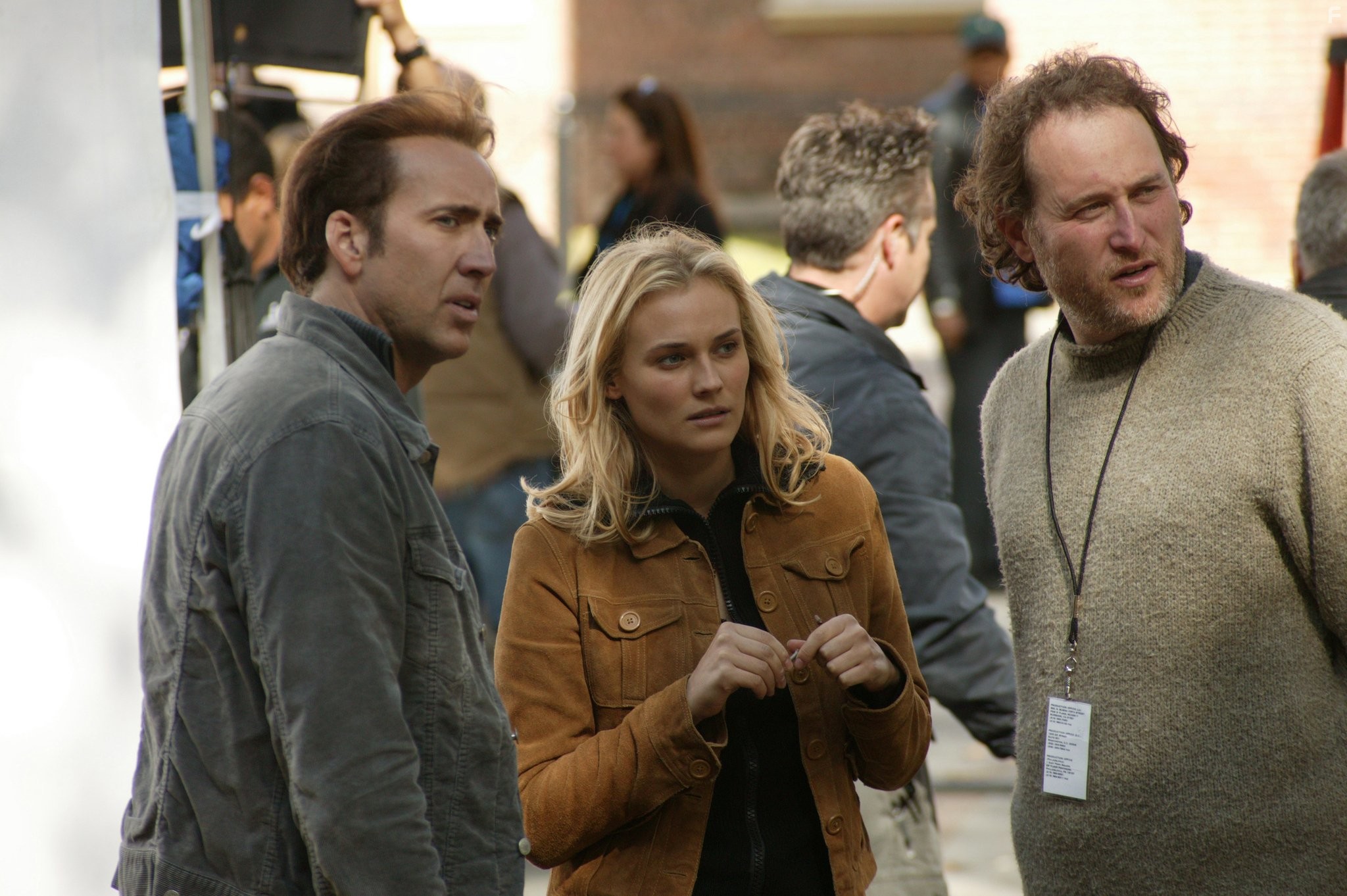 Nicolas Cage, Jon Turteltaub, and Diane Kruger in Сокровище нации (2004)