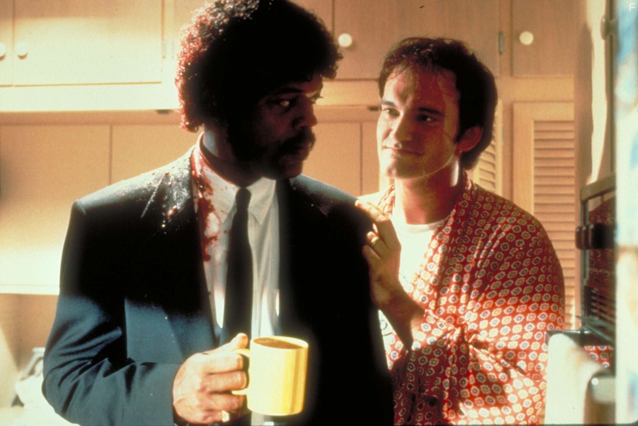 Samuel L. Jackson and Quentin Tarantino in Криминальное чтиво (1994)