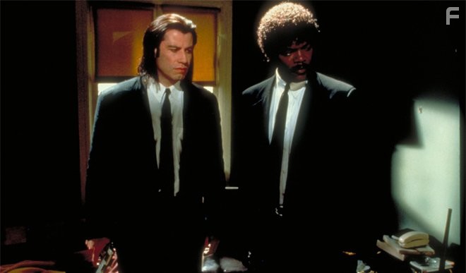 Samuel L. Jackson and John Travolta in Криминальное чтиво (1994)