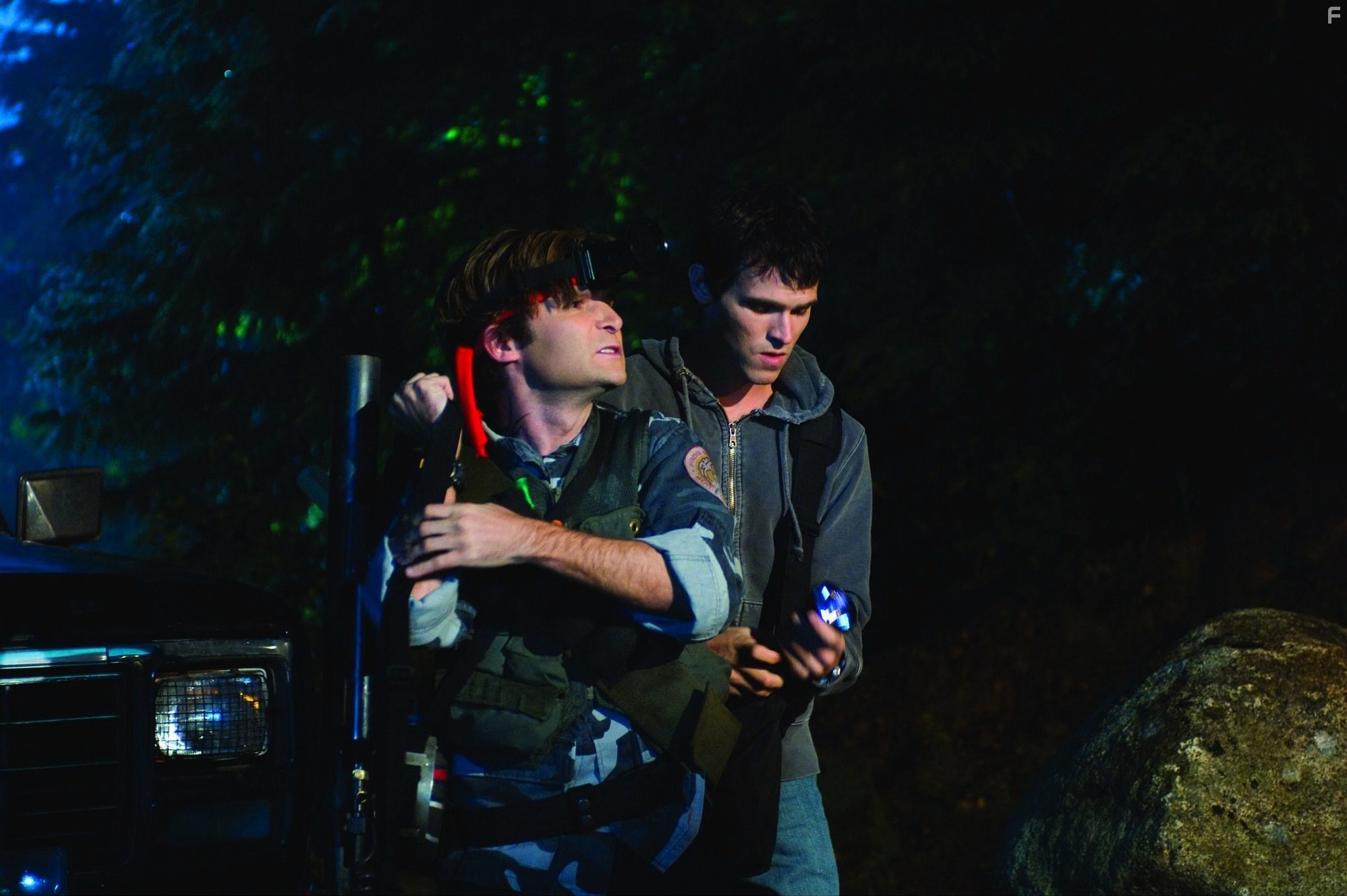 Corey Feldman and Tad Hilgenbrink in Пропащие ребята: Племя (2008)