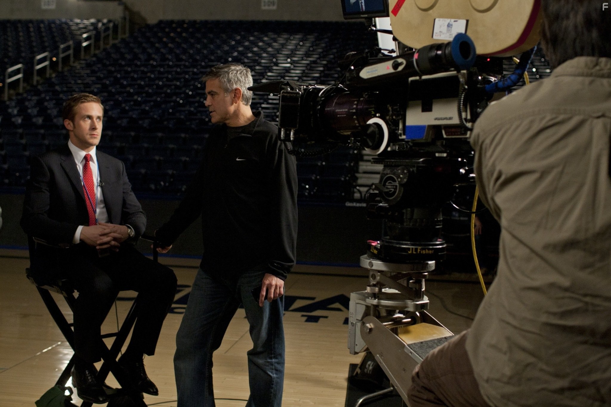 George Clooney and Ryan Gosling in Мартовские иды (2011)