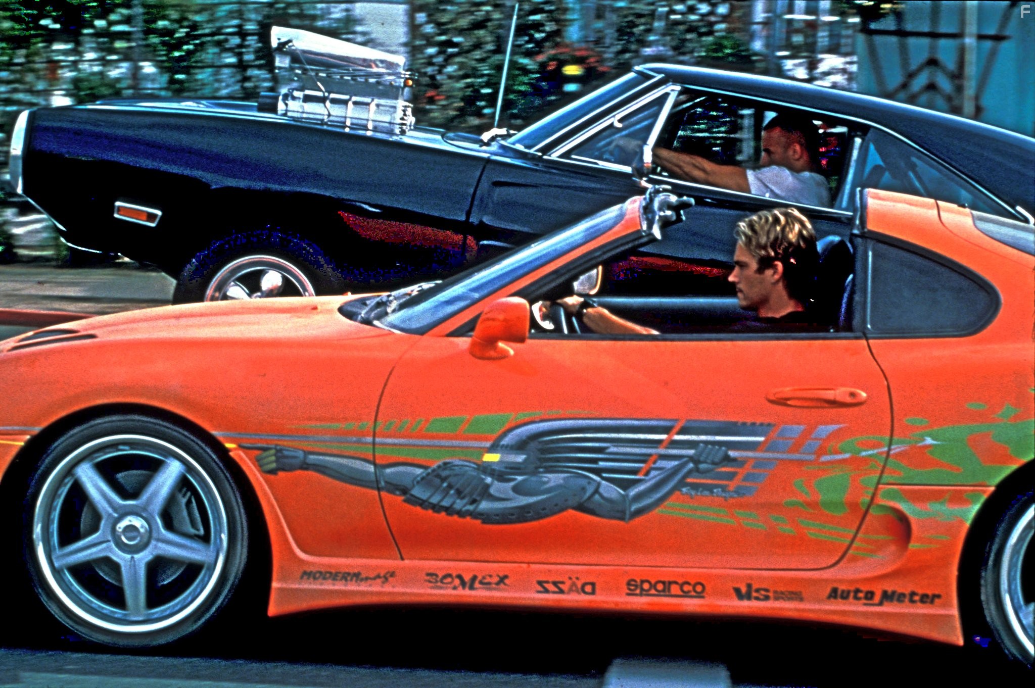 Vin Diesel and Paul Walker in Fast and Furious (1939)