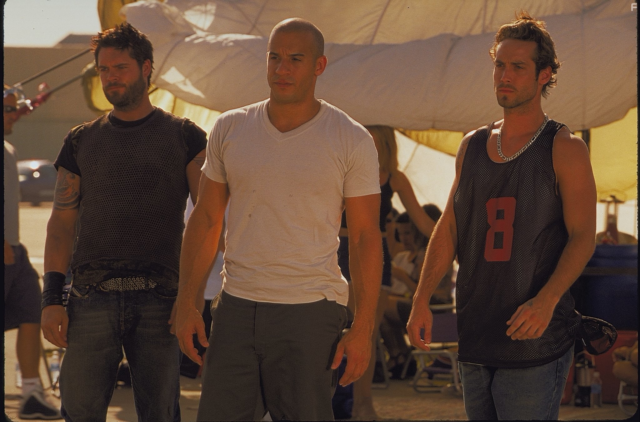 Vin Diesel, Matt Schulze, and Johnny Strong in Форсаж (2001)