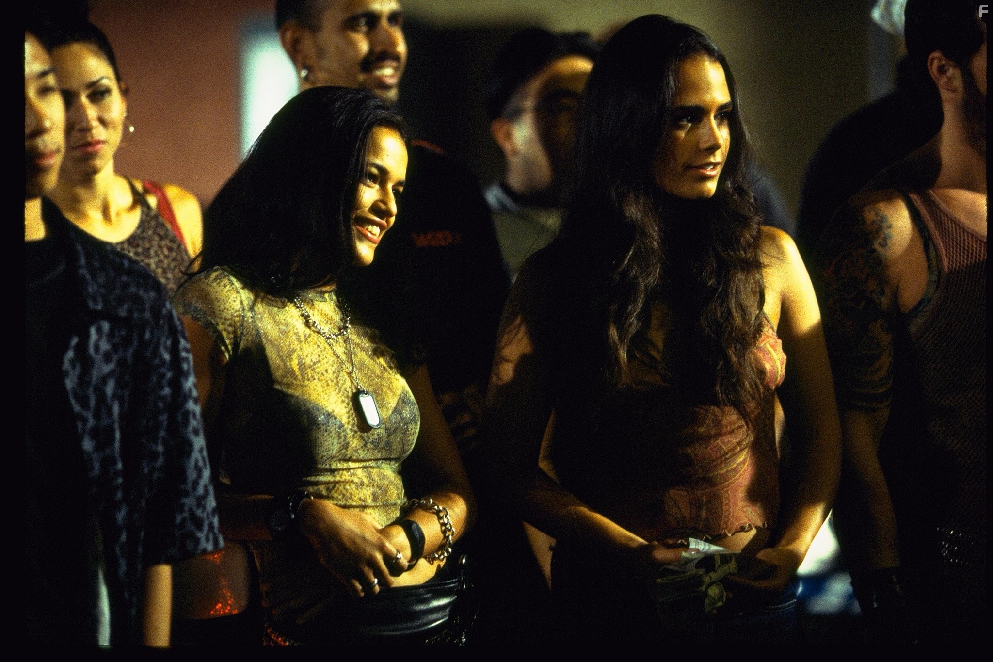 Jordana Brewster and Michelle Rodriguez in Форсаж (2001)
