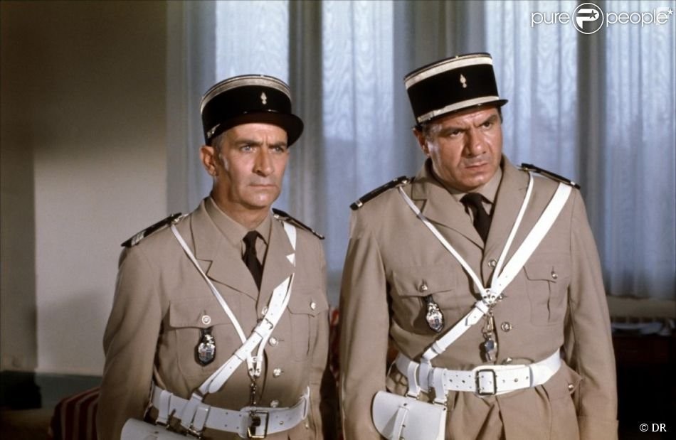 Louis de Fun?s and Michel Galabru in Жандарм на отдыхе (1970)