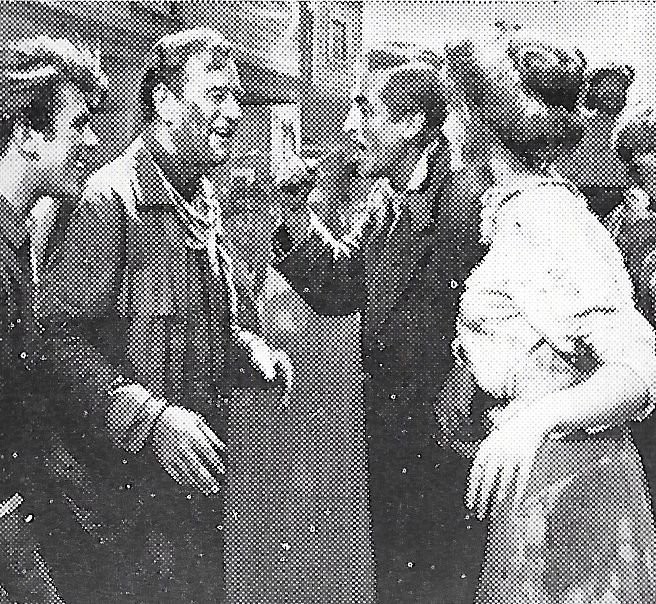 John Wayne, Capucine, Stewart Granger, and Fabian in К северу от Аляски (1960)