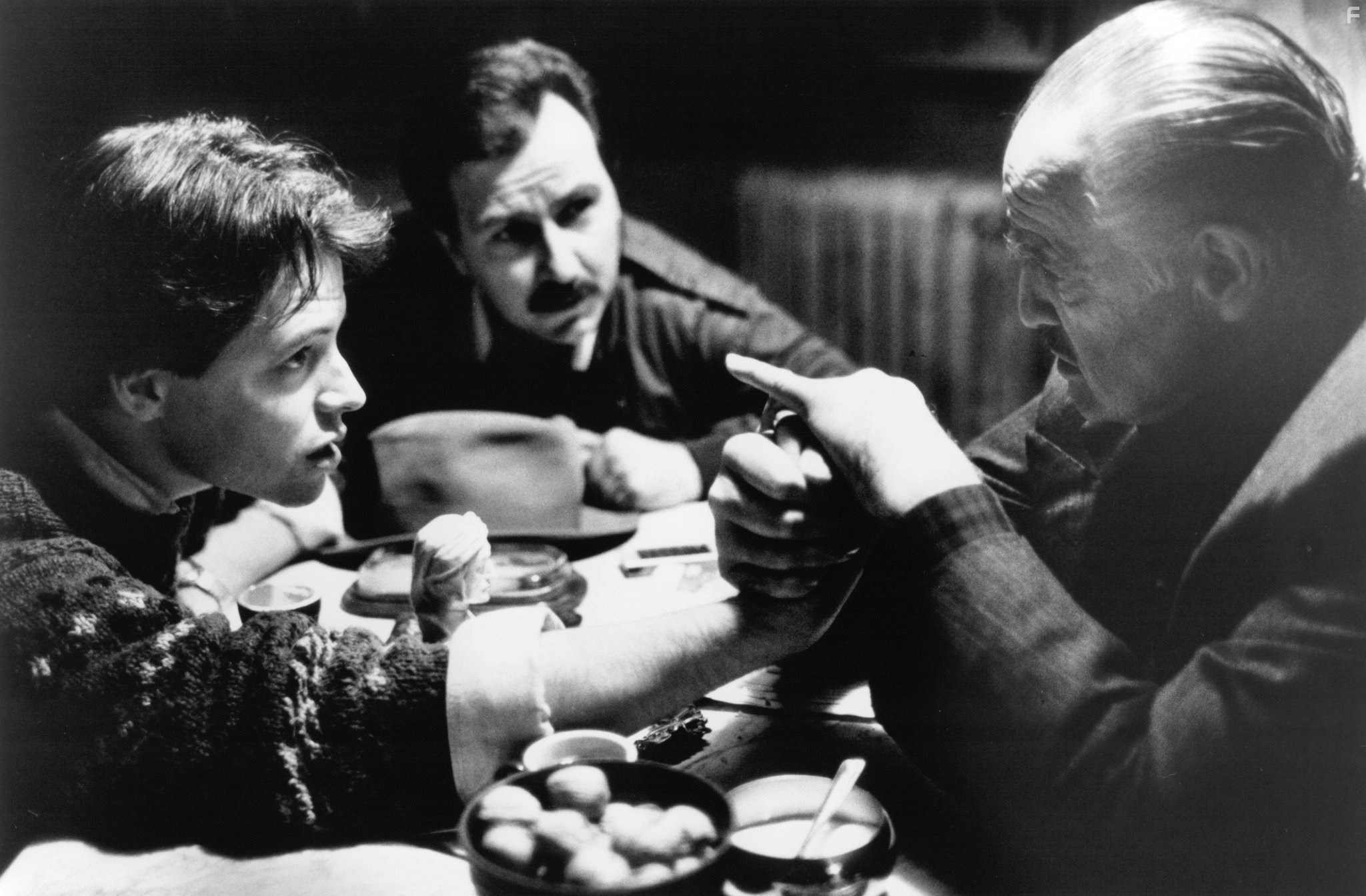Marlon Brando, Matthew Broderick, and Bruno Kirby in Новичок (1990)