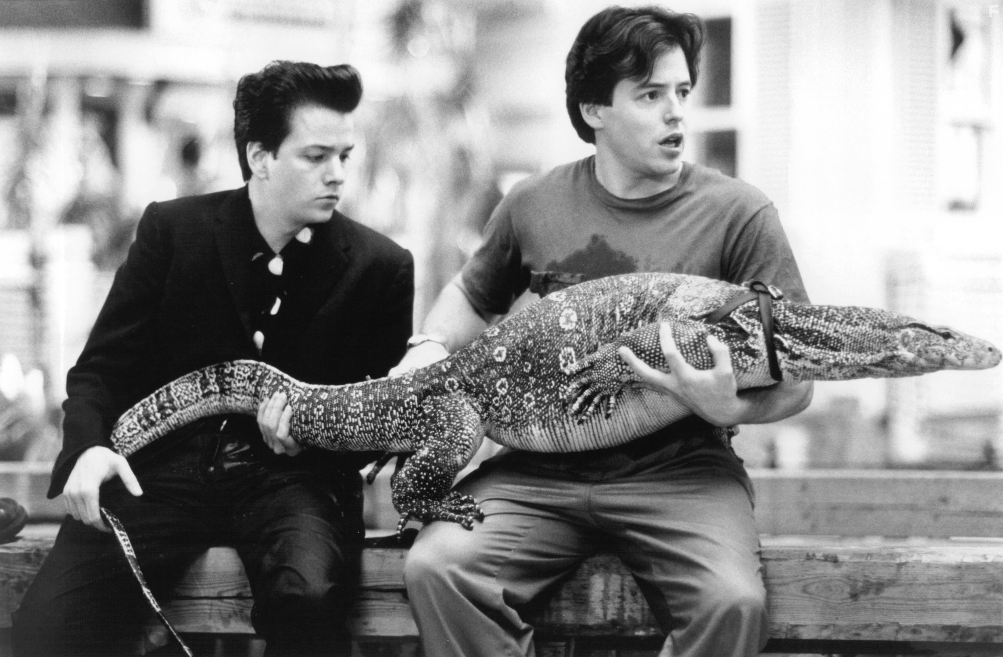 Matthew Broderick and Frank Whaley in Новичок (1990)