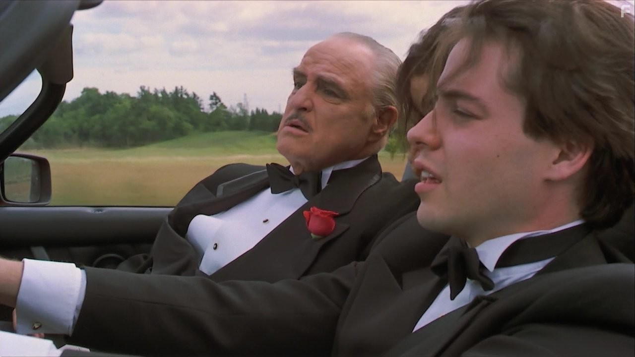 Marlon Brando and Matthew Broderick in Новичок (1990)