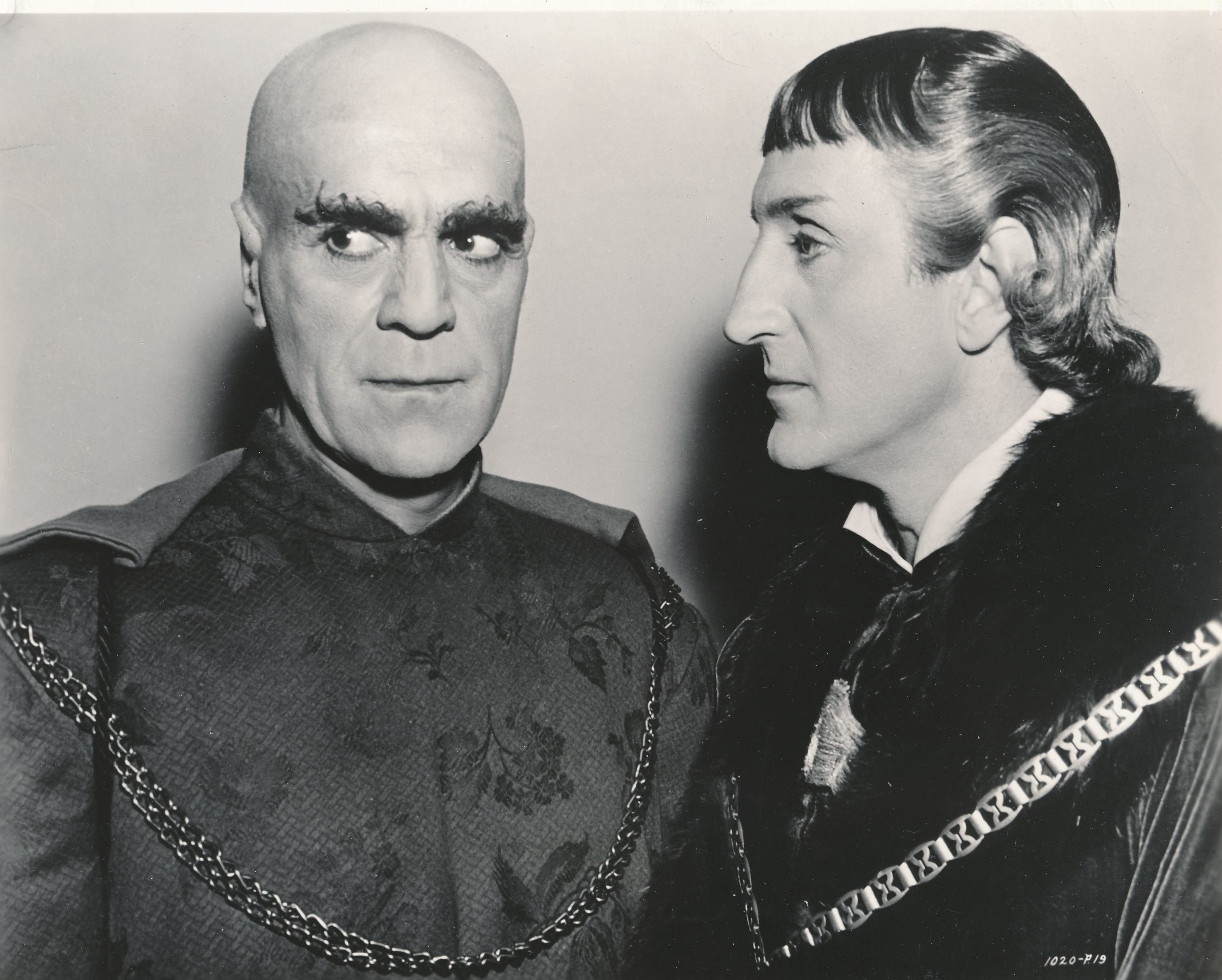 Boris Karloff and Basil Rathbone in Tower of London (1939)