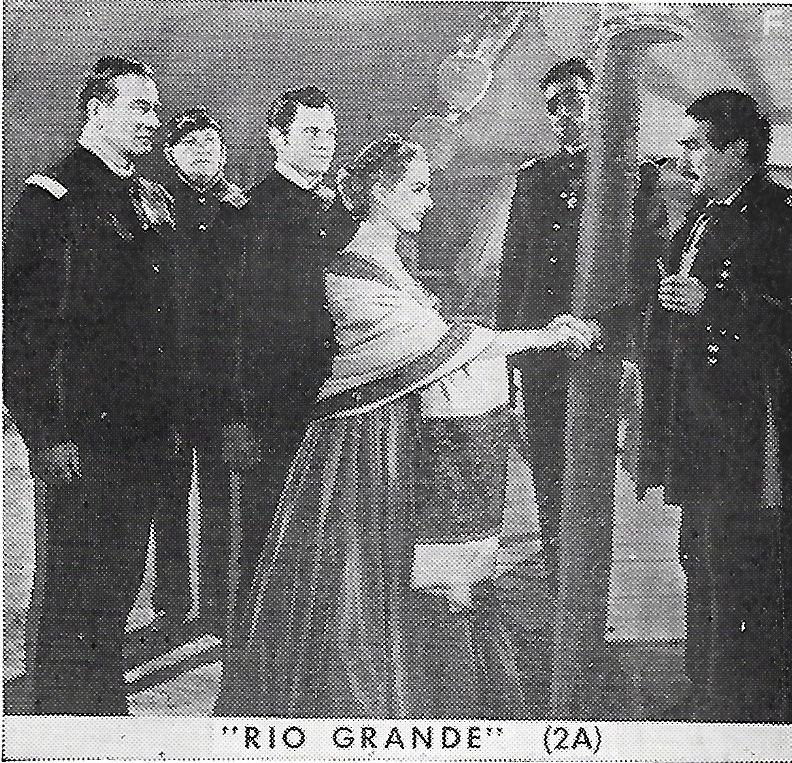 Maureen O'Hara, Victor McLaglen, J. Carrol Naish, Peter Ortiz, and Chuck Roberson in Рио Гранде (1950)