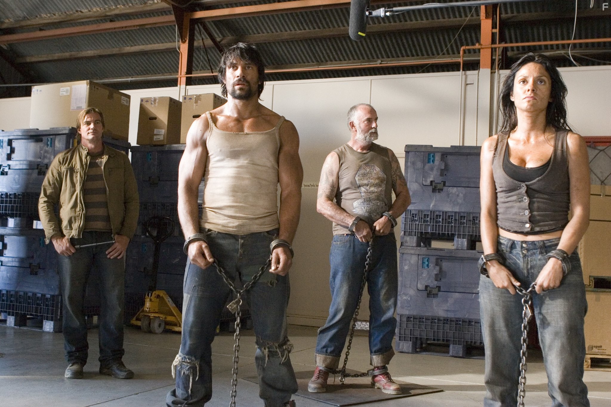 Manu Bennett, Andy McPhee, and Dasi Ruz in Приговоренные (2007)