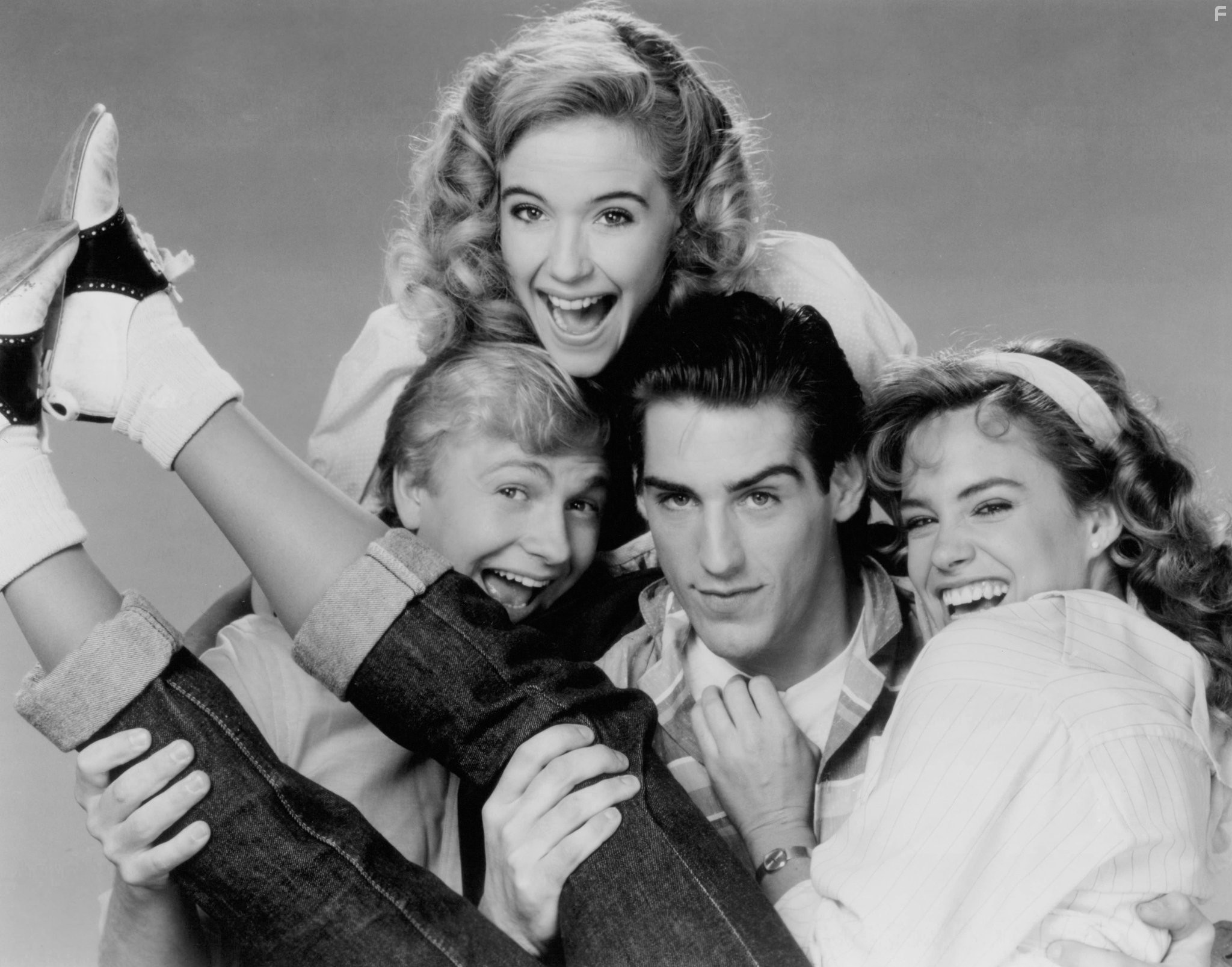 Kelly Preston, Doug McKeon, Chris Nash, and Catherine Mary Stewart in Шалопай (1985)