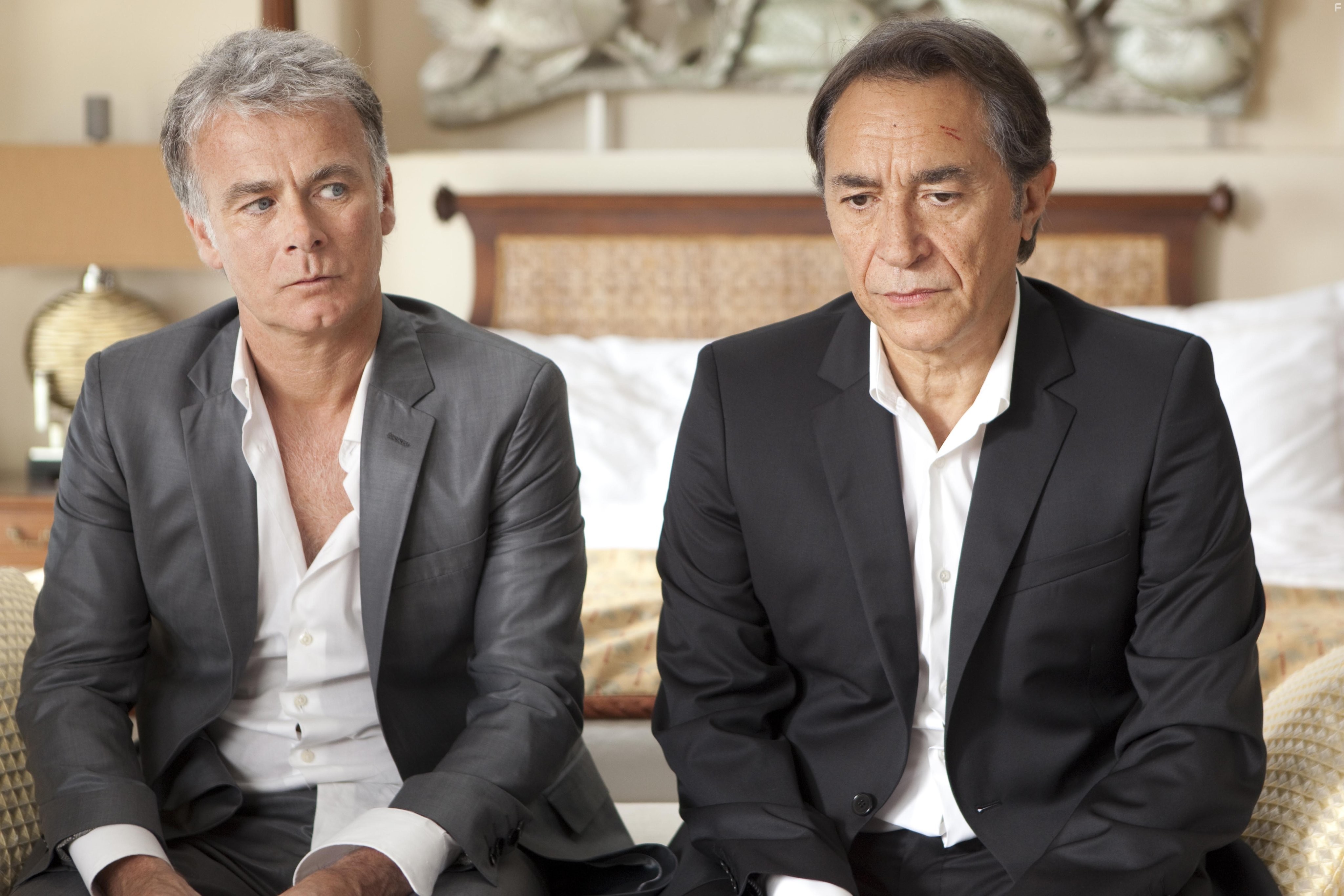 Richard Berry and Franck Dubosc in Le marquis (2011)