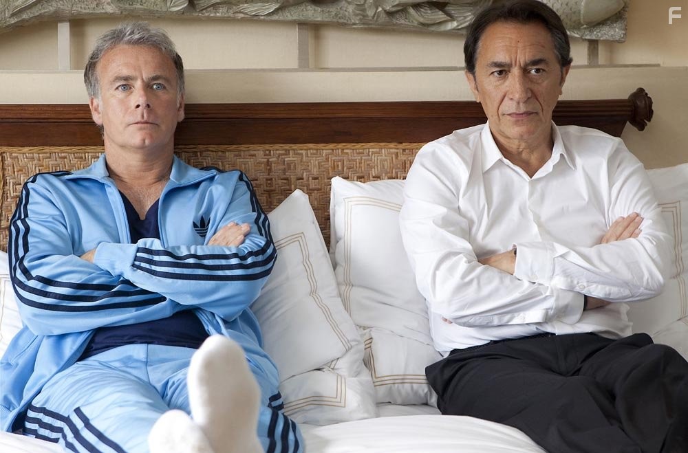 Richard Berry and Franck Dubosc in Le marquis (2011)