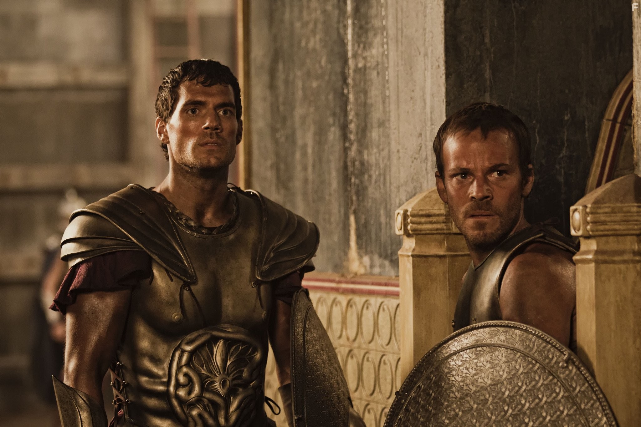 Stephen Dorff and Henry Cavill in Война Богов: Бессмертные (2011)