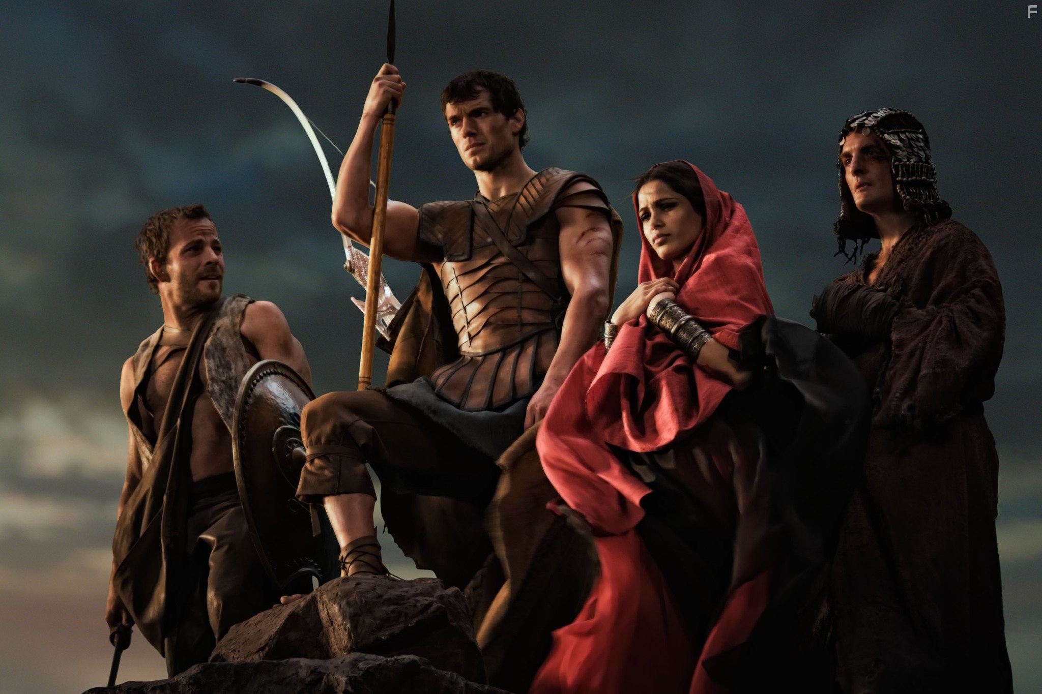 Stephen Dorff, Greg Bryk, Henry Cavill, and Freida Pinto in Война Богов: Бессмертные (2011)