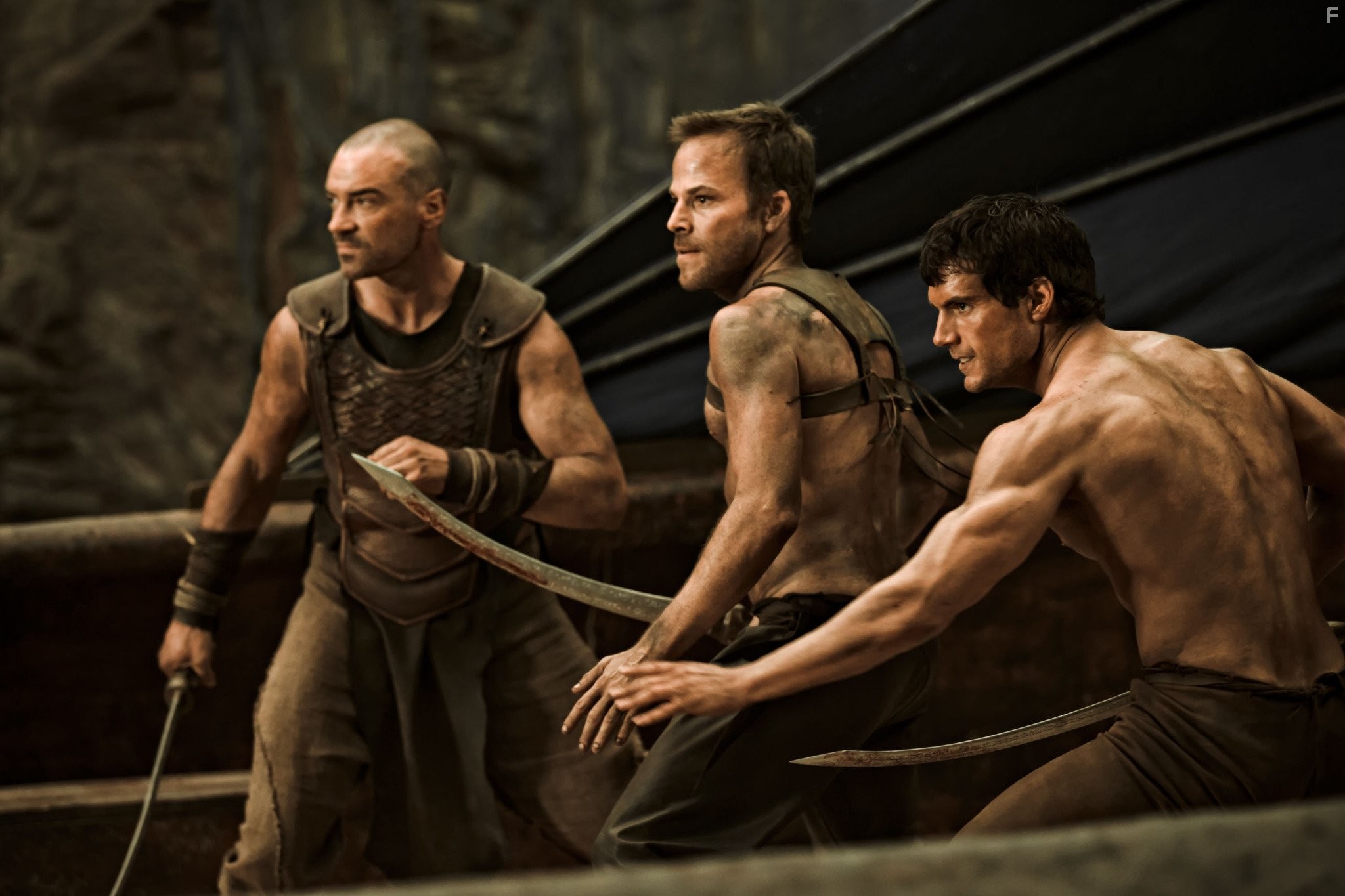 Stephen Dorff and Henry Cavill in Война Богов: Бессмертные (2011)