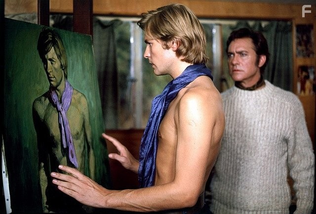 Helmut Berger and Richard Todd in Das Bildnis des Dorian Gray (1970)