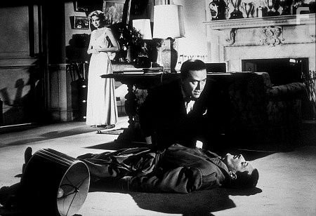 "Dial M For Murder," Ray Milland, Grace Kelly, and Anthony Dawson. 1954 Warner Bros