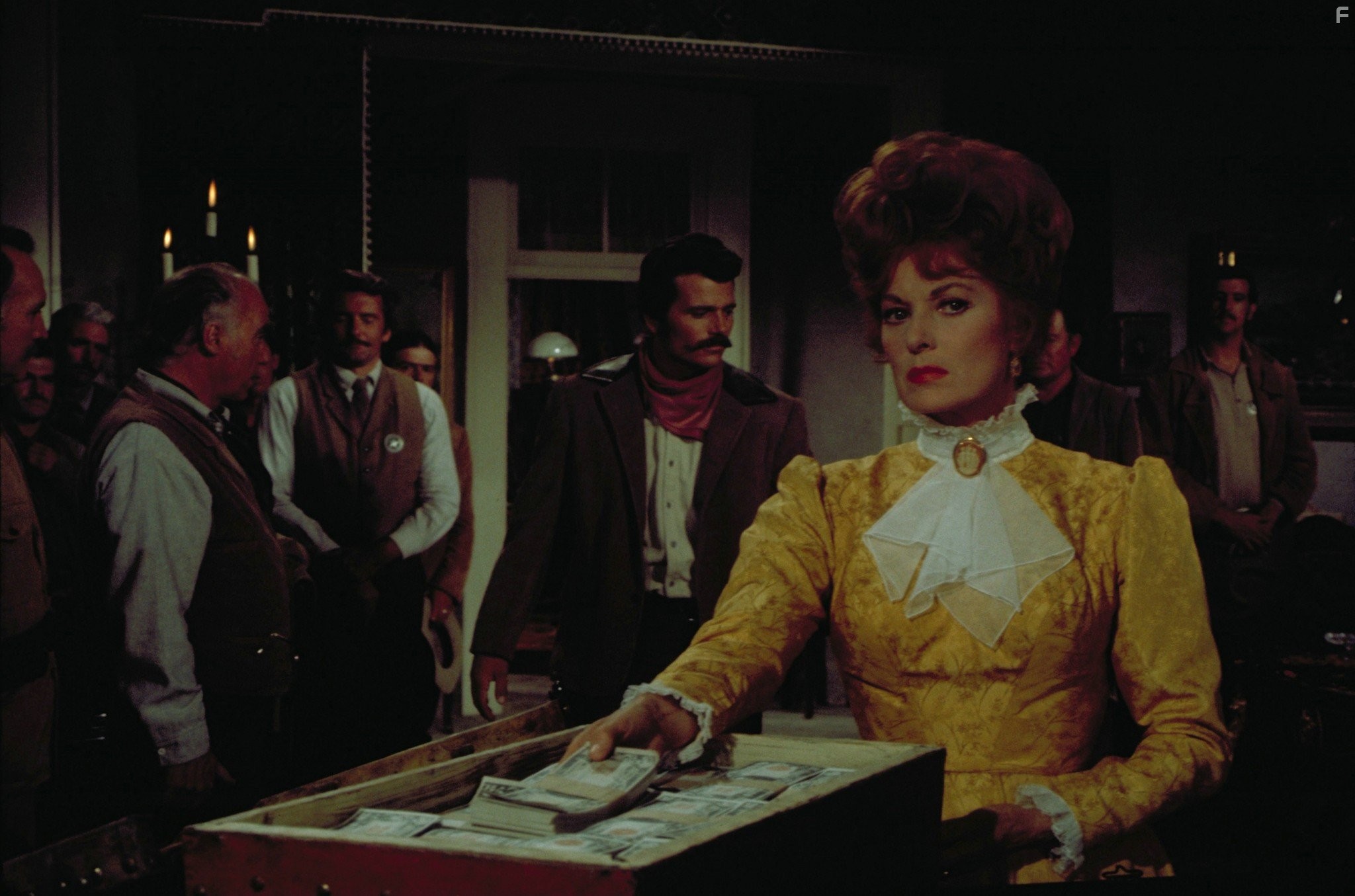 Maureen O'Hara and Patrick Wayne in Большой Джейк (1971)