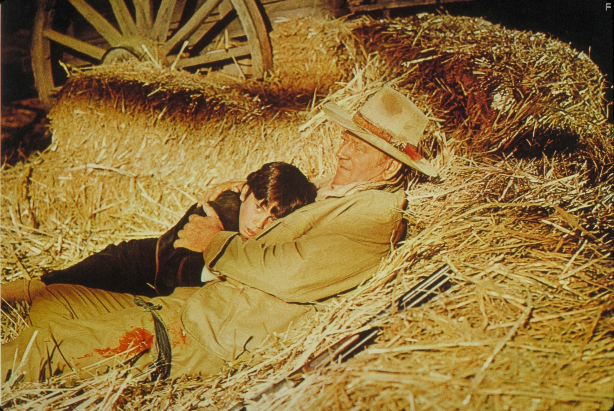 John Wayne and Ethan Wayne in Большой Джейк (1971)