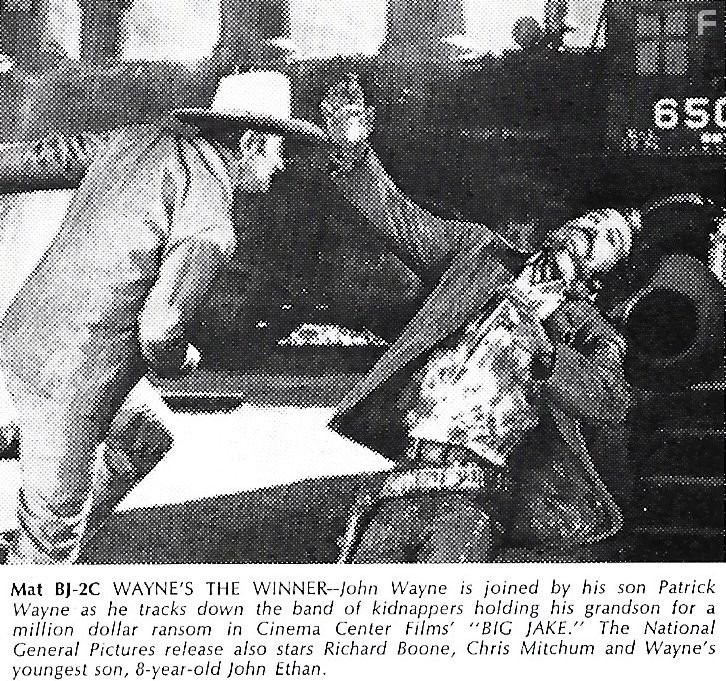 John Wayne and Patrick Wayne in Большой Джейк (1971)