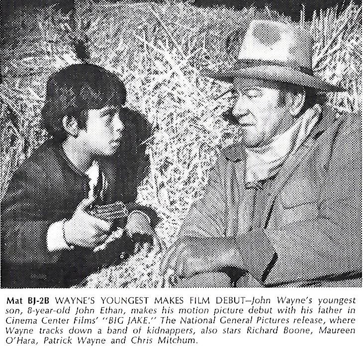 John Wayne and Ethan Wayne in Большой Джейк (1971)